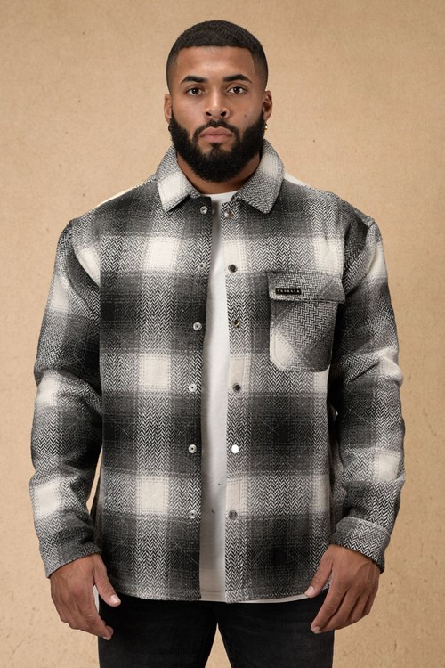 YoungLA 556 High Profile Flannel Jacket Noir | 015-CERZDJ