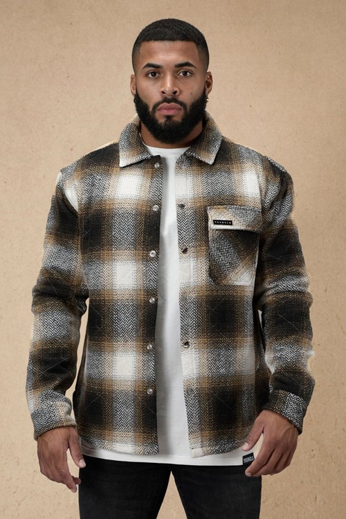 YoungLA 556 High Profile Flannel Jacket Orange | 106-ANCDPG