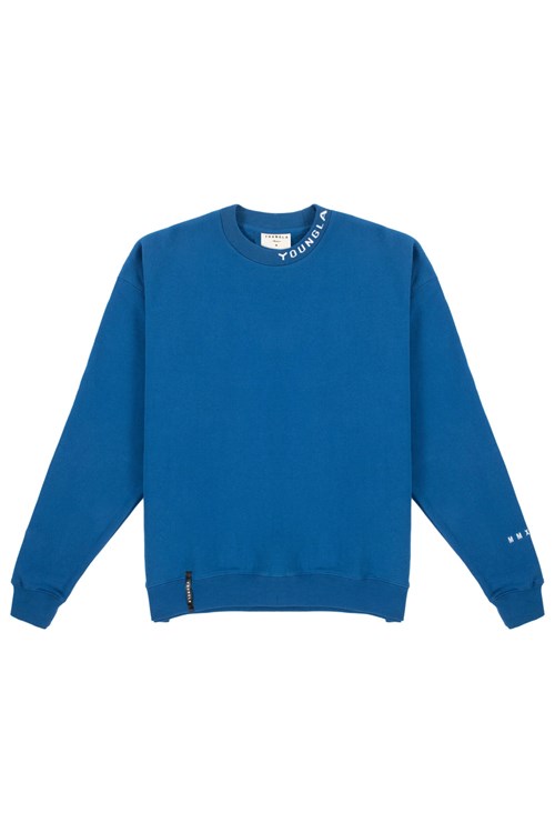 YoungLA 557 Trademark Crewnecks Bleu Royal Bleu | 378-EYINDA