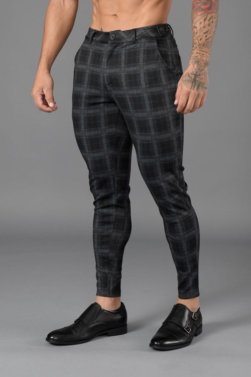 YoungLA 615 New Robe Pants Black/Grey | 950-DUEAVC