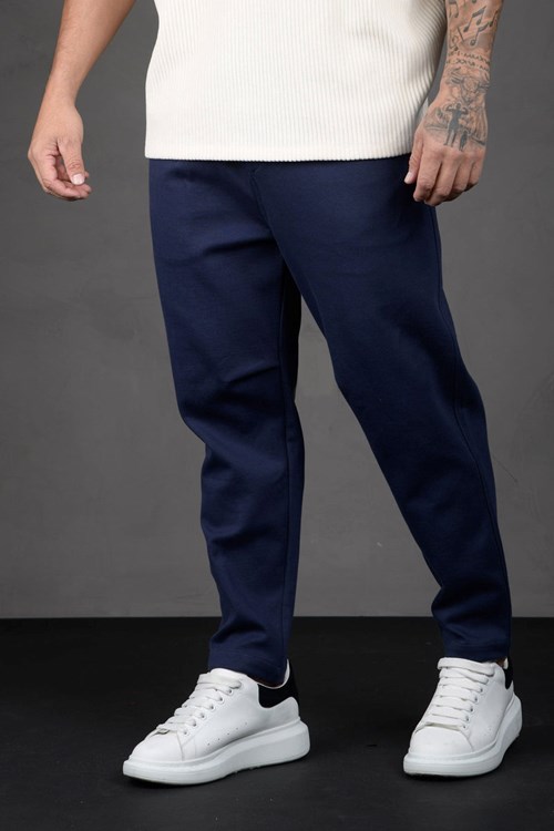 YoungLA 620 Cafe Trousers Bleu Marine | 804-AHWTRZ