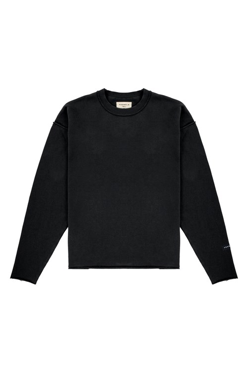 YoungLA 821 Anarchy Crewnecks Noir Lavage | 520-SLWNQI