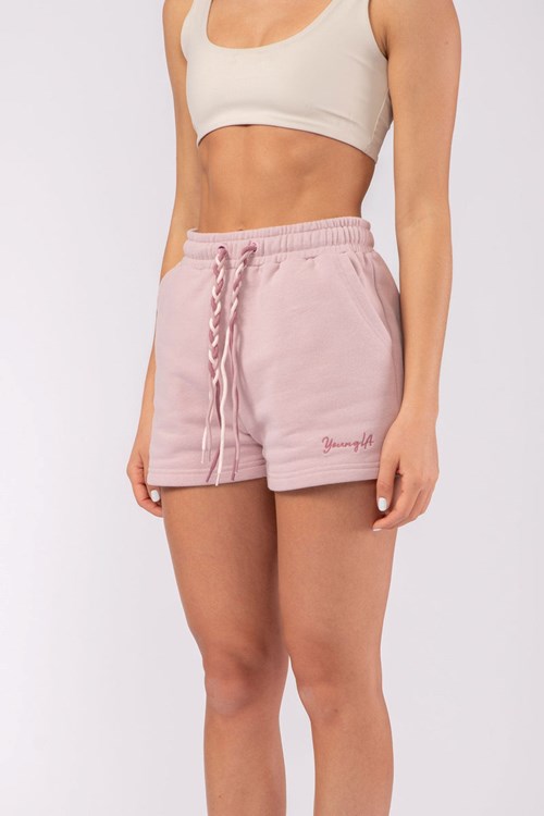 YoungLA W107 Triple String Shorts Rose | 641-MVUDIT