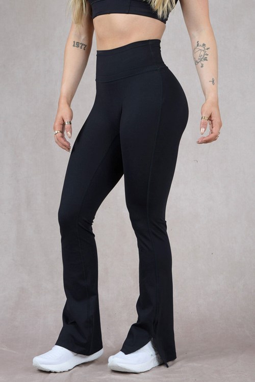 YoungLA W213 - Asana Flare Leggings Noir | 927-CIJMPQ