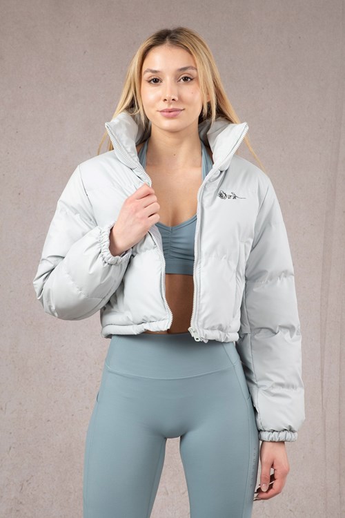 YoungLA W511 Rosita Puffer Jacket Grise Clair | 837-JCSWYH